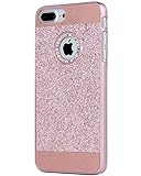 iPhone 7 Plus Case, Moleboxes iPhone 7 Plus Shinning Protective Hybrid Bumper Crystal Rhinestone Sparkle Bling Glitter Hard Diamond Case Cover Shell for 5.5 inches Apple iPhone 7 Plus (Rose Gold)