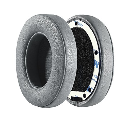 Jecobb Studio 2.0 Replacement Earpads Ear Cushion Pads With Protein Leather & Memory Foam For Beats Studio 2 Wired/Wireless, B0500 / B0501 Over-Ear Headphones By Dr. Dre Only (Grey) #TOP4