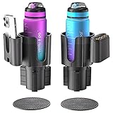 Car Cup Holder Expander with Phone Holder Coin Holder, Adjustable Base Compatible with Yeti 20/36/46oz, Hydro Flasks 32/40oz, Fits Most Cup Holder, Diameter Bottles in 3.4'-4.0'(2PCS)
