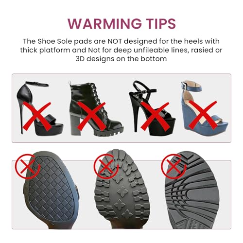 Welnove plantillas protectoras para tacones, negro miniatura 5