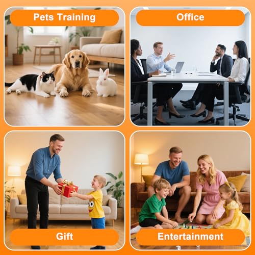 DUBUOZA 6 Stück Buzzer mit Aufnahmefunktion,Haustier Talking Training Antwort Buzzer 30 Sekunden Aufnahme,Hund Intelligenzspielzeug Geeignet für die Ausbildung von Haustieren (6)