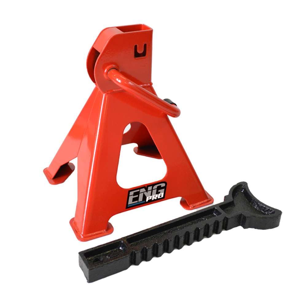 Coppia di cavalletti 3 T Tonnellate TON, martinetti Professionali Crick Supporti per Auto, Camper Paio di cavalletti di Sostegno per Officina Garage – MA CV C030 – ENG PRO