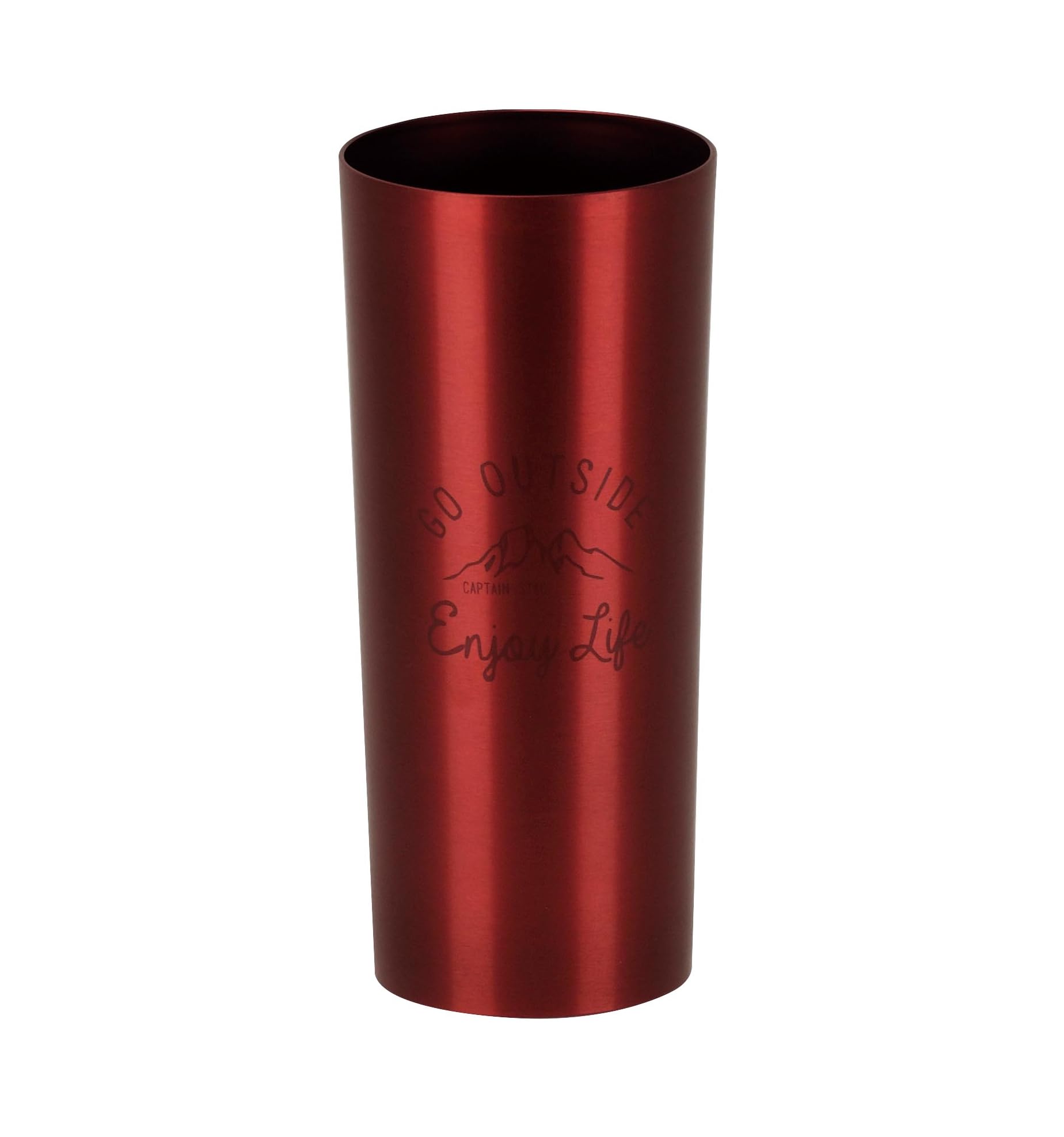 Captain Stag Monte Outdoor Cup, Mug, Aluminum Tumbler, 15.6 fl oz (460 ml), Red UE-4935 : Sports & Outdoors