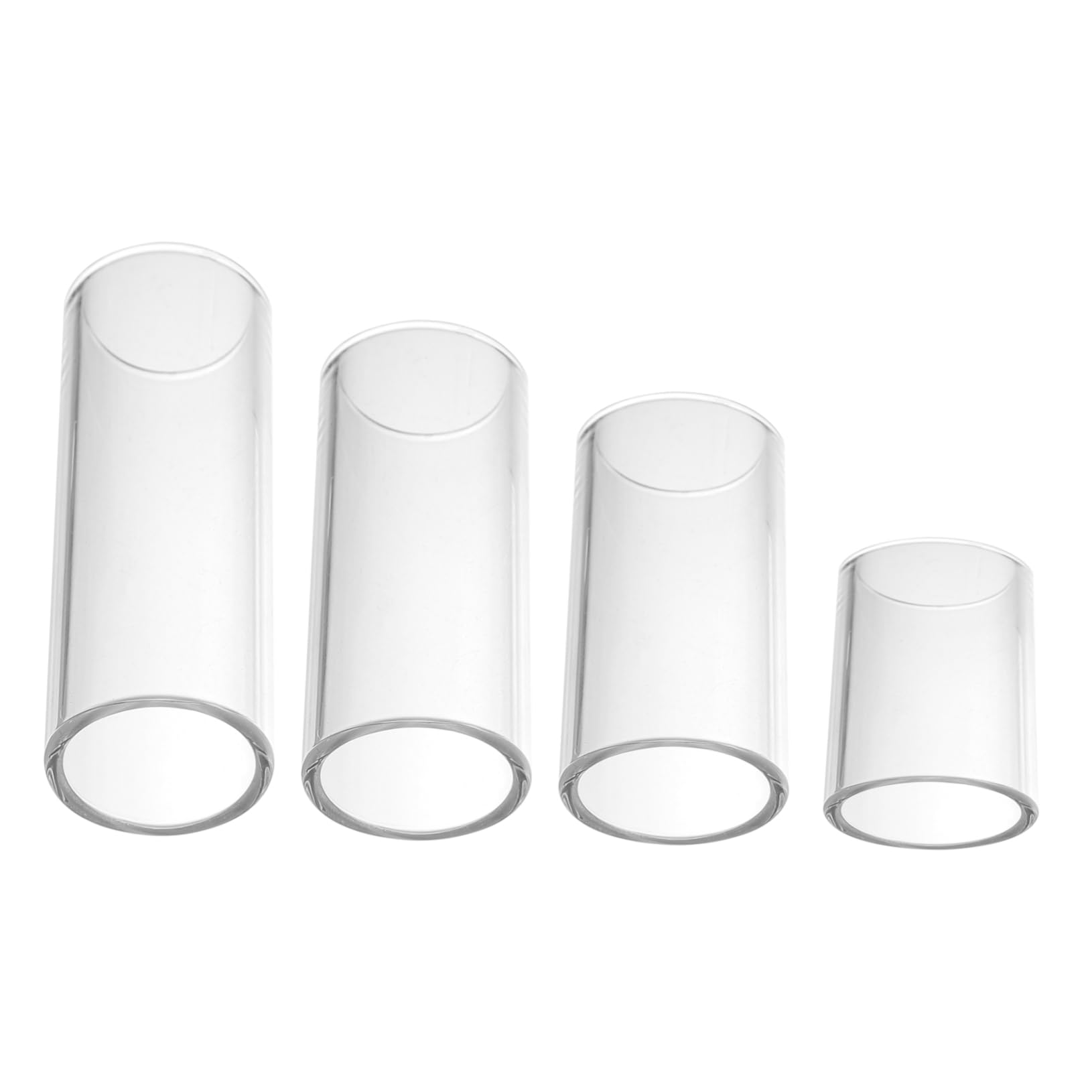 BESPORTBLE 4pcs/bundle Guitar Slide Bar Finger Covers and Bottle Neck Guitar Slides
