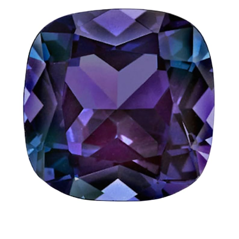 Alexandrite naturelle 5x5mm coussin pour réparer ou personnaliser une bague ancienne