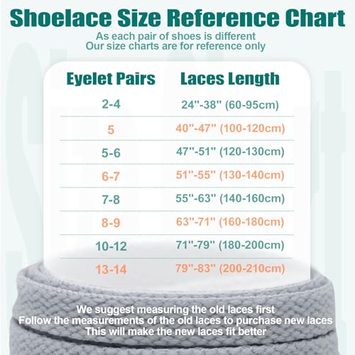 image for DELELE 2 Pair 24 inch Flat Shoe laces 5/16