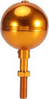DASNTERED Flagpole Topper, Aluminum Alloy Flag Pole Ball Ornament Topper Replacement Parts, Anodized Weatherproof Aluminum Finish Fit for Standard Flag Pole