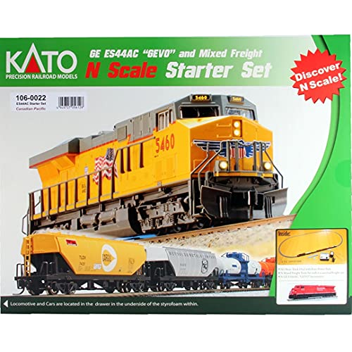 USA, Inc. N ES44AC Freight Train Set, CPR, KAT - Kato 1060022