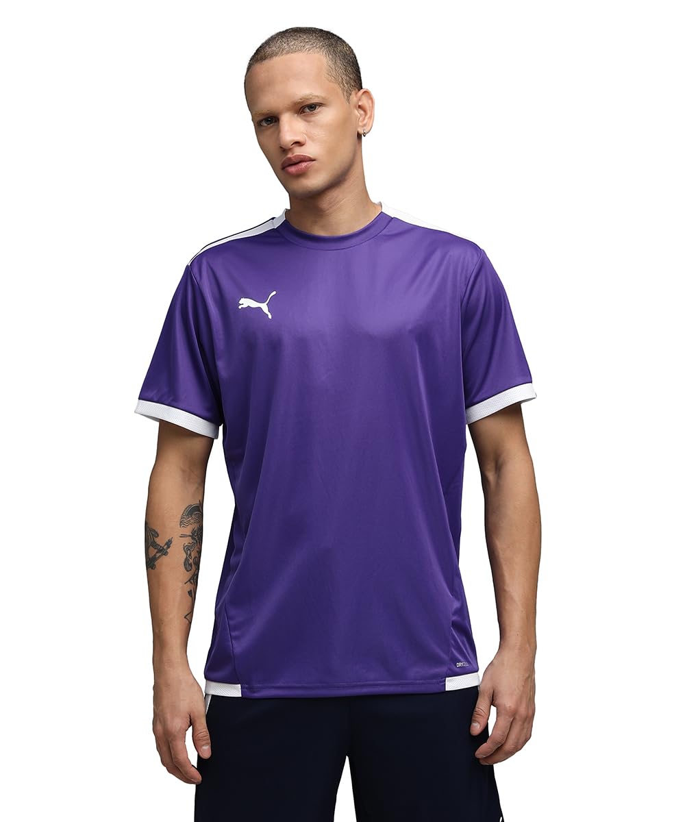 PUMA Herren Teamliga Jersey Shirt, Prism Violet-puma White, 3XL EU