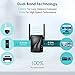 WiFi Extender - rockspace Wireless Signal Booster up to 2640sq.ft, 2.4 & 5GHz Dual Band Amplifier with Ethernet Port, Access Point, Wireless Internet Repeater Gigabit Wired Mode with 8 Second Setup