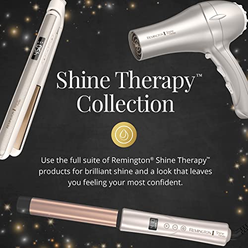 REMINGTON Shine Therapy Argan Oil & Keratin Infused 1 Inch Straight Barrel Curling Wand for Loose Waves, Includes Heat Glove by Remington - Image 5