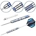 WIN.MAX Darts Metal Tip Set - 90% Tungsten Steel Tip Darts Set Professional 20/22/23/24/26/28 Grams Pro Dart Set with Extra 3 Flights