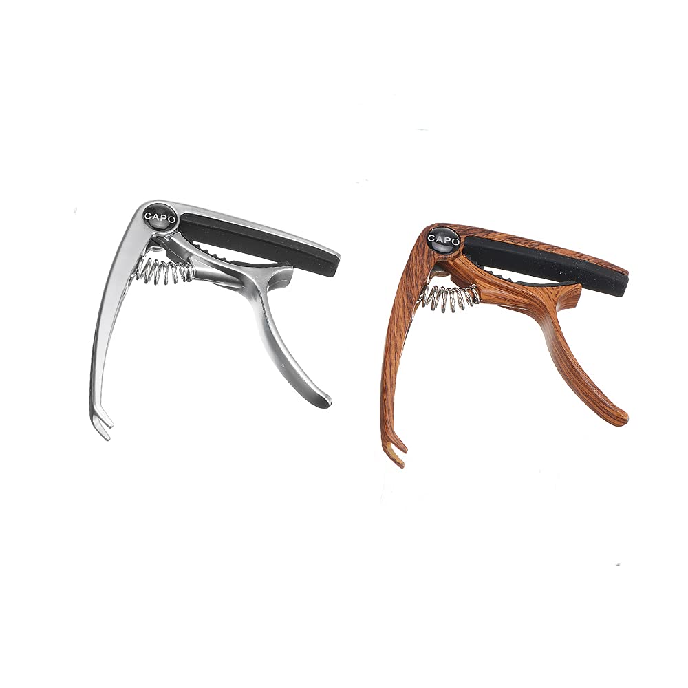 KINGDUO Mx0068D Capo Per Chitarra Adatto Per Chitarra Elettrica Basso Ukulele Banjo Mandolin - Colore Del Legno