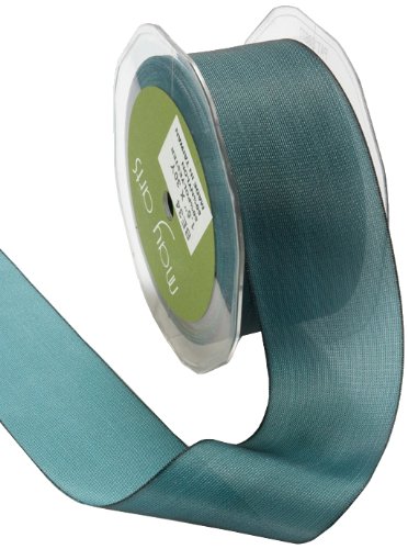May Arts 1-1/2-Inch Wide Ribbon, Teal Blue Two Tone