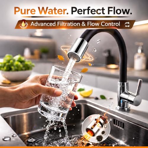 Image of Volo 360 Degree Swivel Spout for Basin Mixture and Flexible Silicone Taps (Black)