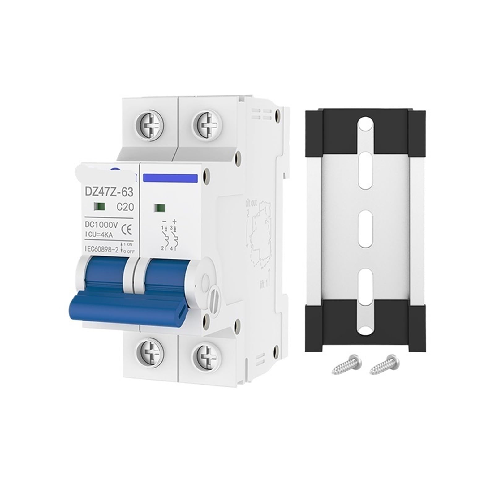 Disjoncteur miniature CC 20A contre les courts-circuits 1000V
