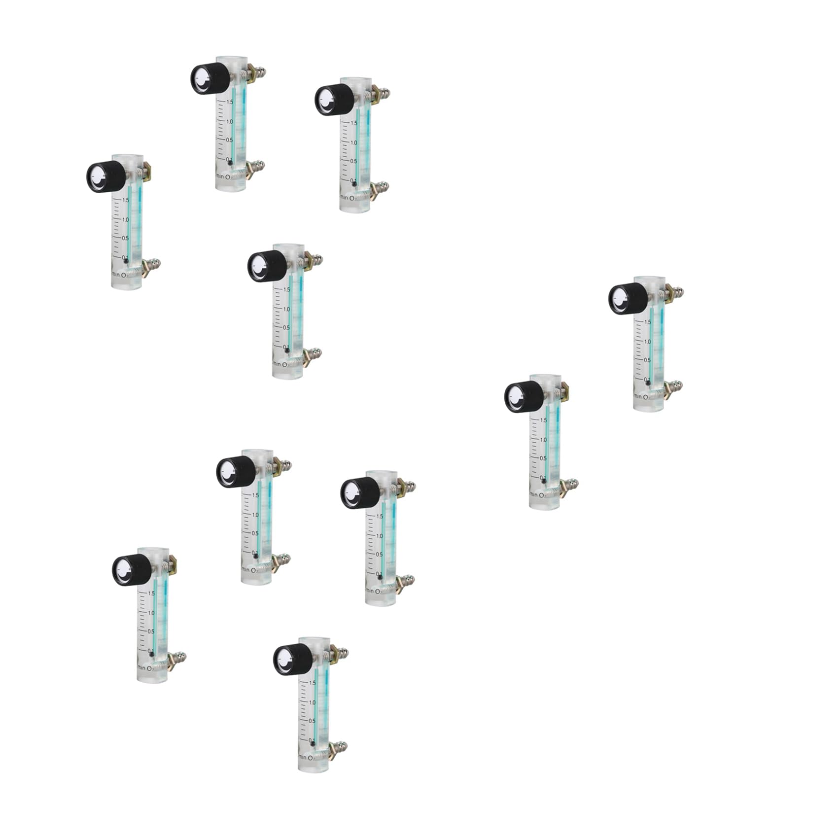 10X 0.1-1.5Lpm 1.5L Misuratore di Misuratore di Ossigeno Flussometro con Valvola di Regolazione per Ossigeno Air Gas