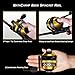 WataChamp Bees Spincast Fishing Reel, High Speed 4.3:1 Gear Ratio, 5+1S.S.D.Stainless Steel Ball Bearings, Reversible Handle for Left/Right Retrieve, with Monofilament Line… (Yellow)