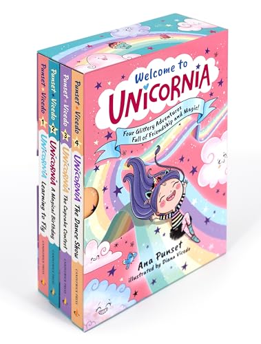 Cover of Welcome to Unicornia: Four Glittery Adventures Full of Friendship and Magic!