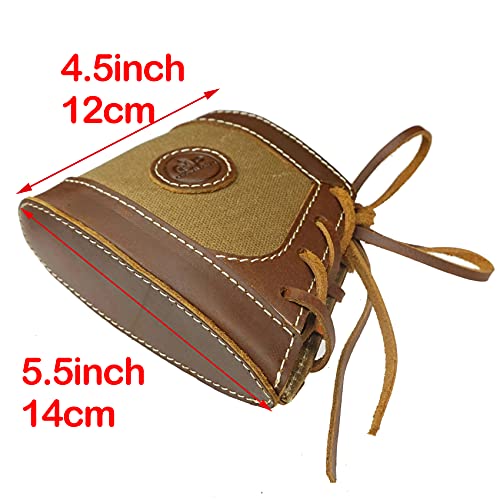 Wayne's Dog Leather Canvas Slip On Recoil Pad Extendable Stock, Rifles Shotgun Shooting Pad #TOP3