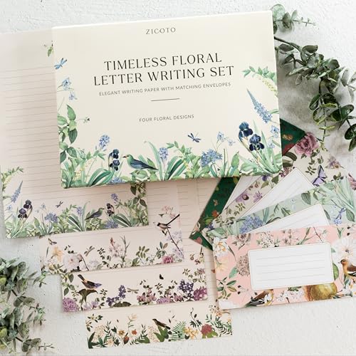 image for ZICOTO Beautiful Stationery Set with Envelopes - Premium-Quality, No-B