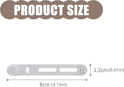 Miniatura 2 de 10-Pack Reusable Silicone Cable Tie Flexible Cord Organizers for Home and Office Wire Management Self-Gripping Straps for Electronics Computers and