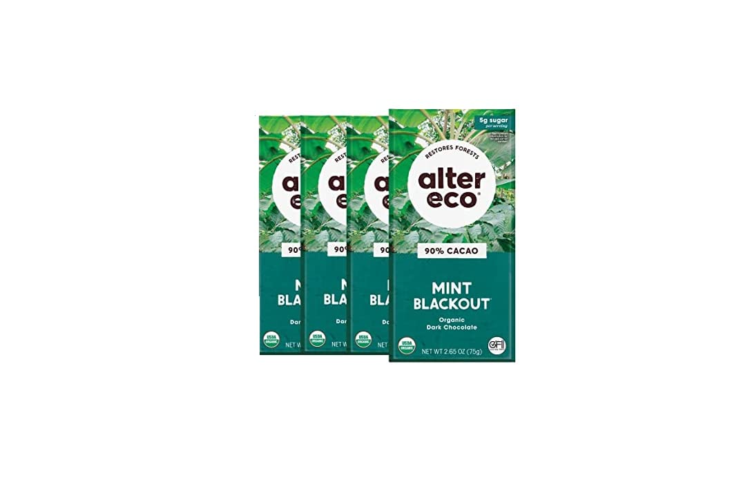 Alter Eco Mint Blackout / 4 Count (Pack of 1) / Bar
