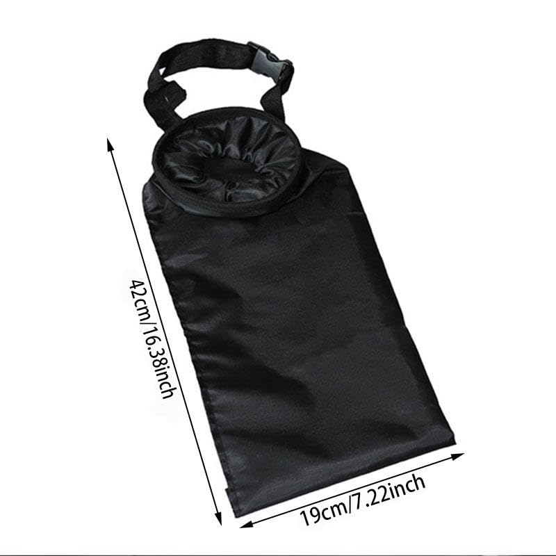 Black Multifunctional Car Mounted Suspended Garbage Bins Foldable Portable Storage Bag Vehicles Backrest Storage Bag