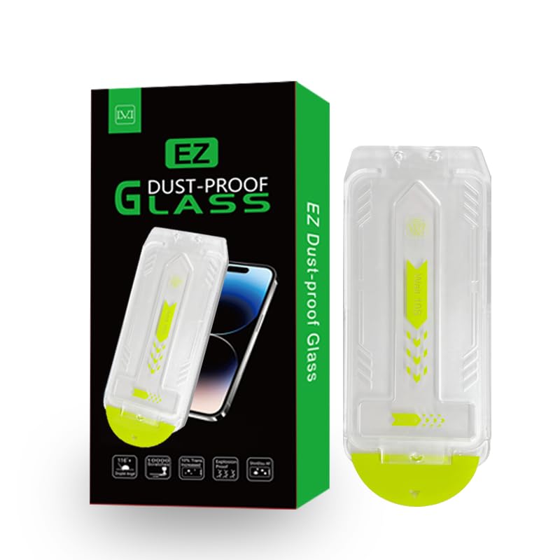 Avooli iPhone 15 Pro Max Screen Protector - 1 Pack, Tempered Glass Film with 9H Hardness, Anti-Scratch, Anti-Shatter, Anti-Impact, Bubble-Free Installation, Ultra-Resistant