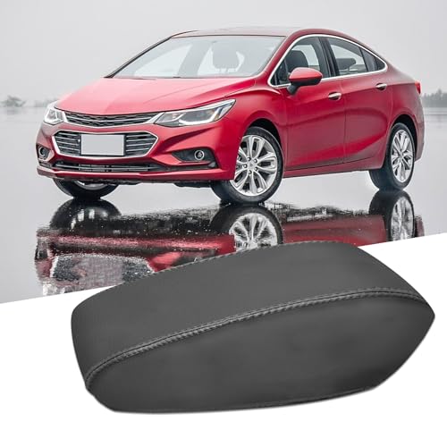 LANZMYAN Compatible with Chevy/Chevrolet Armrest Center Console Cover Protector,Leather Anti-Scratch for Cruze 2015-2019