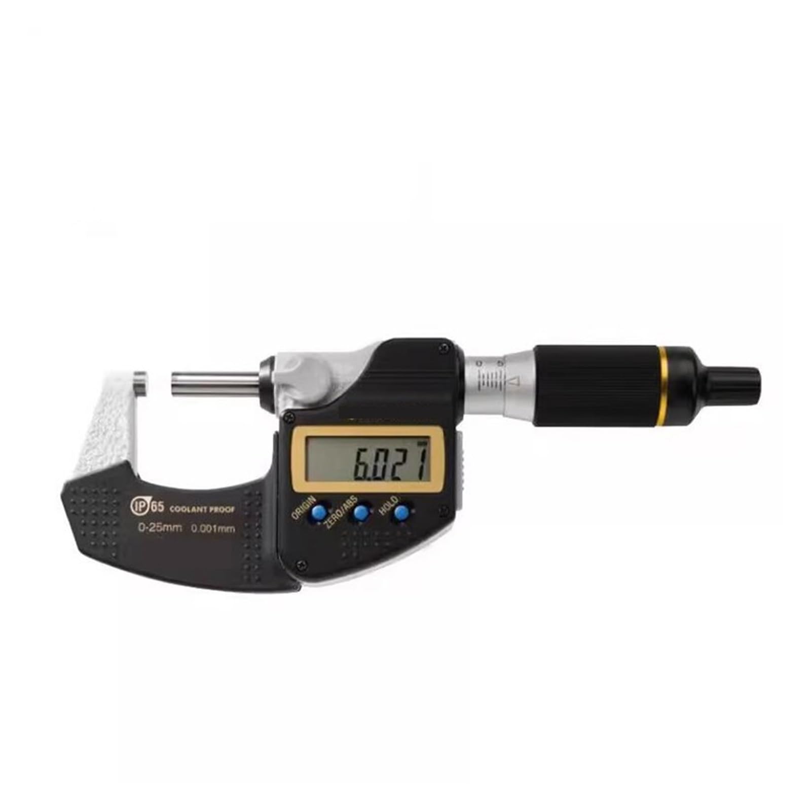 Digitale Bügelmessschraube, IP67 Kühlmittelbeständiges, schnelleres Messmikrometer, 0-25/25-50/50-75/75-100 mm, 293-140-30 293-141-30 293-142-30 293-143-30(293-140-30)