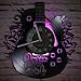 Timethink 12' Guitar Unique Music LED Vinyl Record Wall Clock with 7 Color Changing Non-ticking, Rock n Roll Hanging Night Light Wall Clock Watch Music Gift for Rock Band Singer Idol Man Cave Bedroom