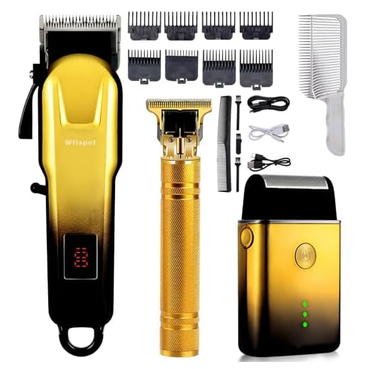 Hair Clippers Set for Men,Hair Clipper Trimmer with LED Display, Professional Cordless Hair Clipper Shaver Beard Trimmer, Hair Cutting Machine for Men, Holiday Gift for Him Father's Day Gift