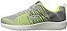 Skechers Sport Men's Burst in the Mix Oxford,Light Gray/Lime,11.5 M US
