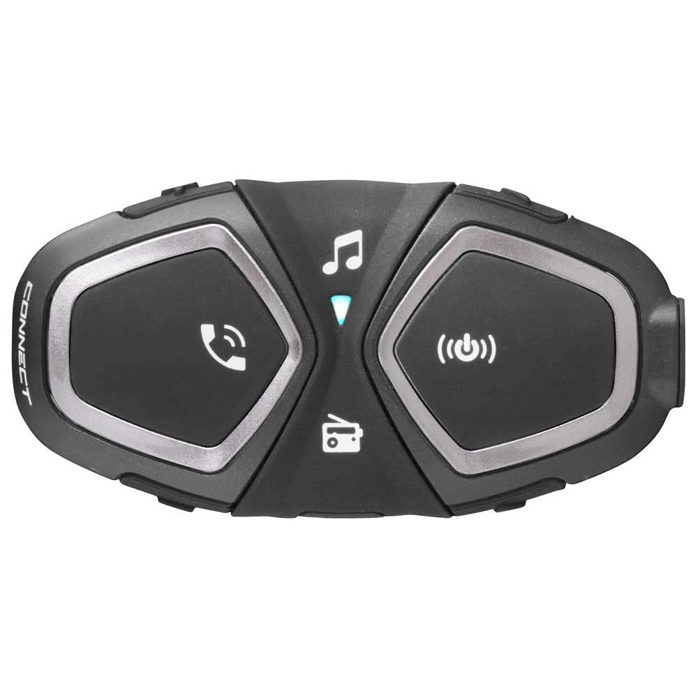 INTERPHONE CONNECT - Singolo - Interfono Bluetooth per Comunicazione in Moto, Uso Pilota - Pilota, Distanza 300 Mt, Autonomia Fino a 12 Ore, Radio, Mp3, GPS, Impermeabile, Universale.