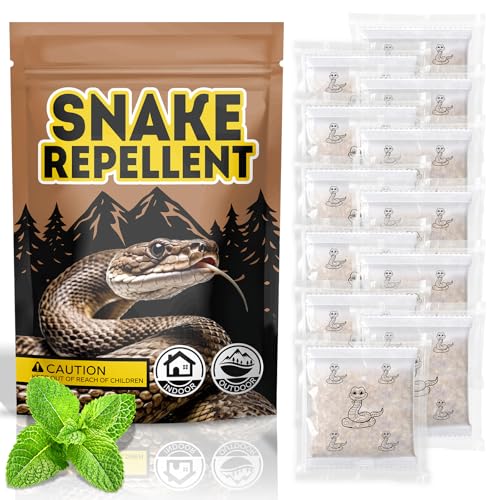 Snake Repellent for Yard Pet Safe 12Packs, Natural Snake Stopper for Outdoors, Snake Be Gone Indoor, Keep Snakes Away from House Yard Coop Garage, Rattlesnake Repellent for Camping Fishing
