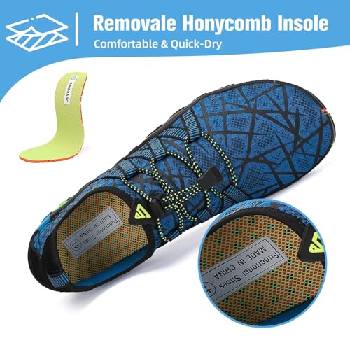 Image of Mishansha Water Shoes for Women Men, Quick-Dry Barefoot Swim Shoes with Drainage Holes, Lightweight Aqua Shoe for Beach Pool River Boating Yoga Walking