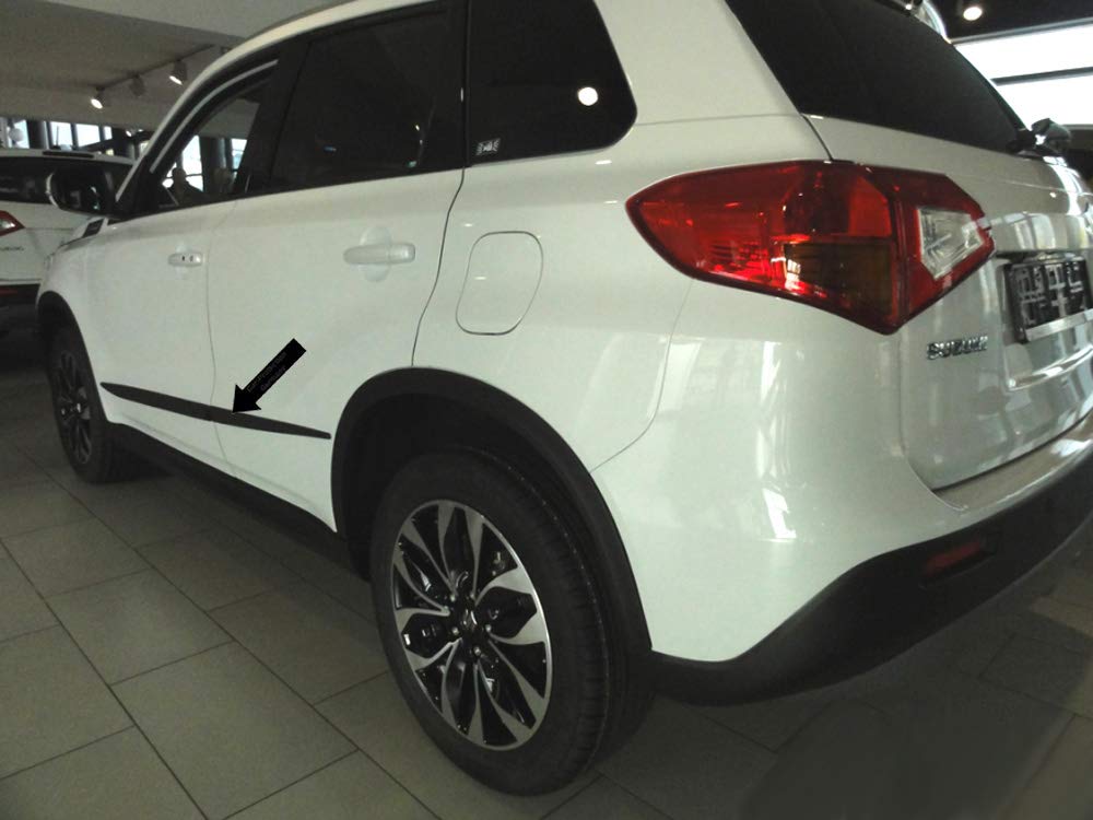 Bacchette di protezione laterali nere Spangenberg per Suzuki Vitara SUV tipo LY a partire dall'anno di costruzione 02.2015 - F40 (3700040)