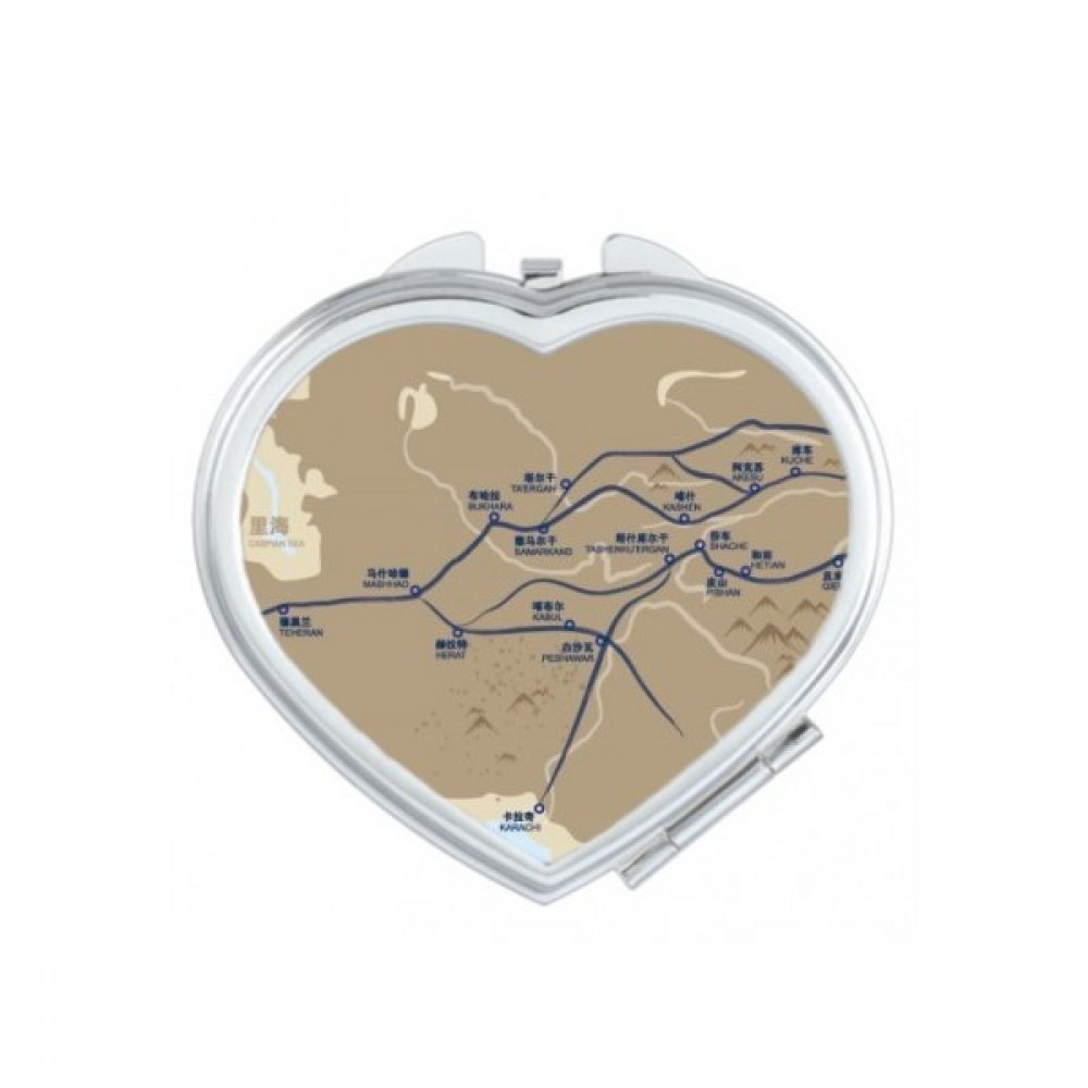 Miroir de poche Silk Road compact pour maquillage précis et retouches nomades faciles