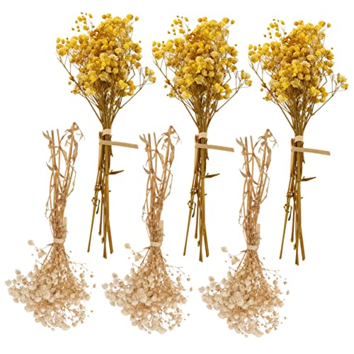 Ramo de flores secas Babys Breath 6 piezas decorativas miniatura 1