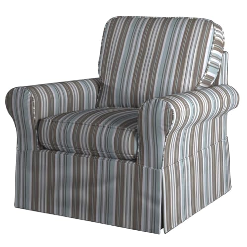 Sillón Giratorio Plegable Marrón miniatura 3