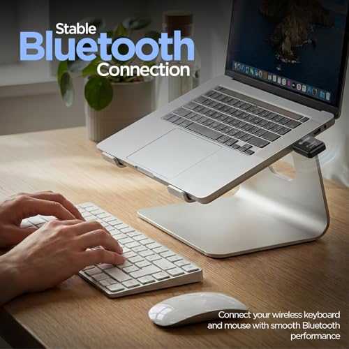 Image of UNIGEN 600Mbps Dual Band WiFi USB Adapter + Bluetooth 5.4 | 2.4GHz & 5.8GHz Wireless WiFi Dongle 5g | Compatible with Windows 7 /10 /11 | Compact Mini USB WiFi Receiver