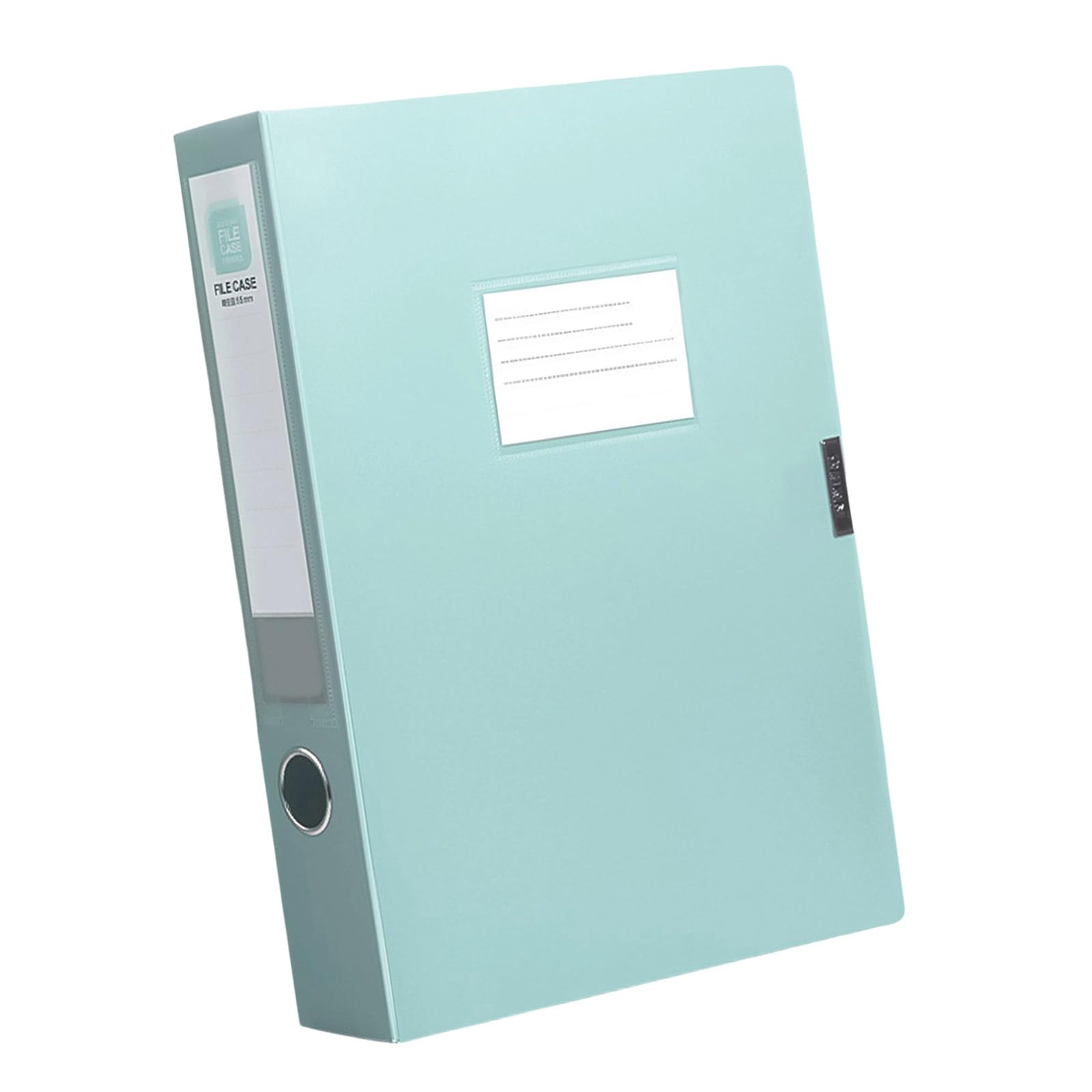 Lerpwige High Capacity Document Organiser Box with Label Window File Sorting Box for Reports Contract Management 23.2x31.6x3.5cm Large Capacity Organiser