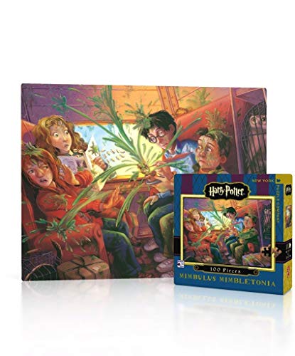 New York Puzzle Company - Harry Potter Mimbulus Mimbletonia Mini - 100 Piece Jigsaw Puzzle