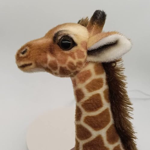 Miniatura 2 de GracesDawn Muñeca de jirafa marrón, jirafa de peluche grande, adecuada para temática de selva, decoración, abrazo, regalo ideal para niños de 12.5