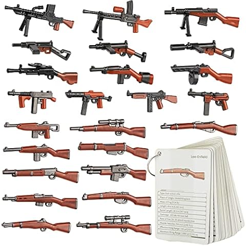 Gresdent WW2 Toy Soldiers Figures Army Battle Toy Set- WWII Weapon Battle Building Blocks Compatible with Major Brand Cover