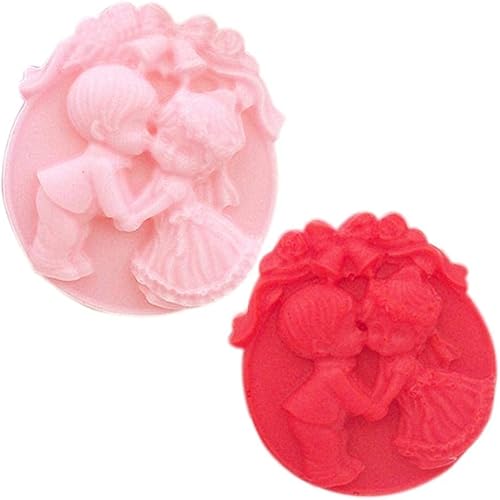 Miniatura 7 de Moldes de silicona para parejas, niños y niñas, 4 cavidades, campanas de Navidad, pastel de ángel, bandeja de mousse, pudín, fondant, chocolate,