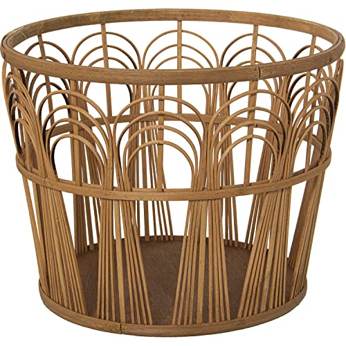 Maceteros ratán natural pour harmoniser vos pots de fleurs disparates