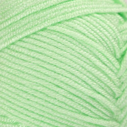 Image of 3 Skeins of Makromecity Softee Baby Yarn,%100 Premium Anti-Pilling Acrylic, 3.5 Oz, 273 yd (100gr /250 mt) Each, Soft Yarn for Crocheting and Knitting (Light Green, 3 Skeins)