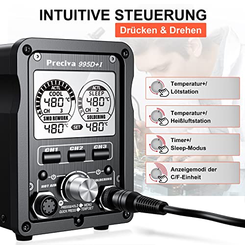 Es- Phonecaseonline Lead Free Desoldering Station With LCD Panel ZD